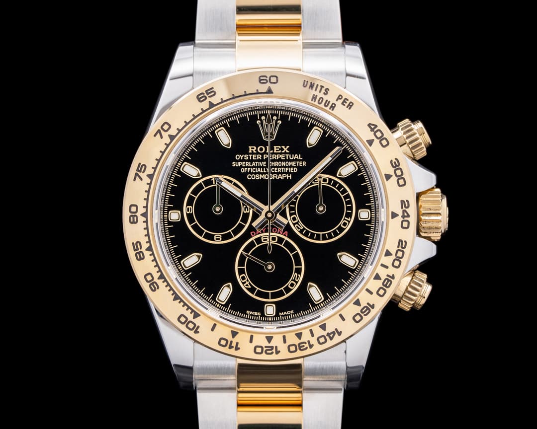 Rolex Daytona 116503 18K Yellow Gold / SS Black Dial
