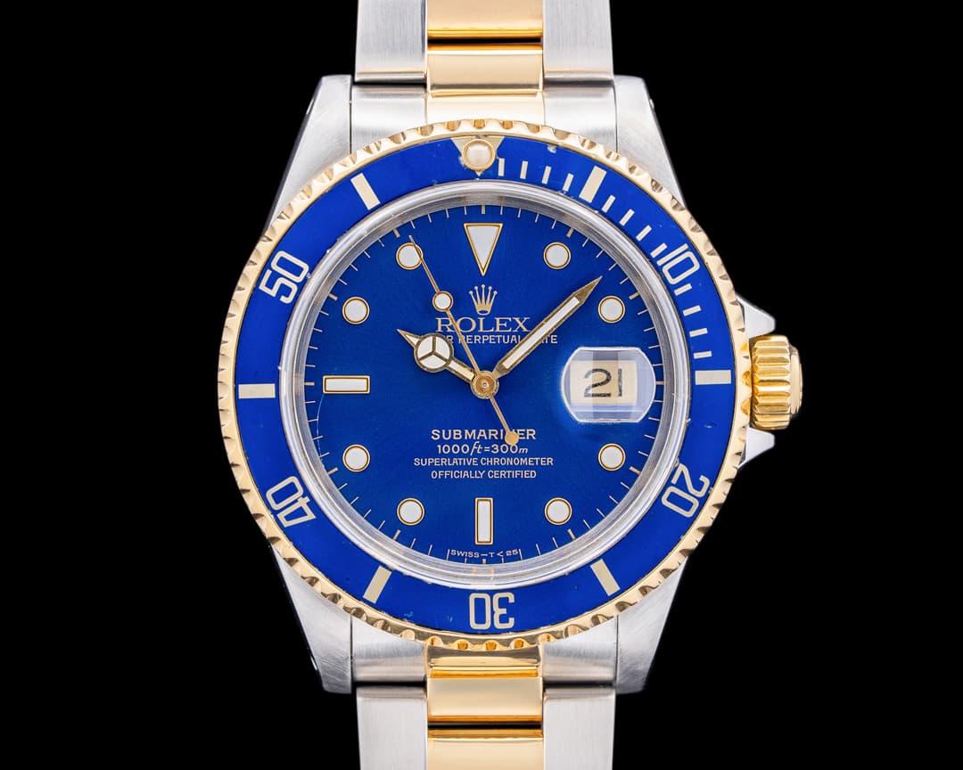 Rolex Submariner 16613 Blue Dial SS / 18K Yellow Gold