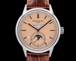 In Line Perpetual Calendar 5236P Platinum Salmon Dial 2024