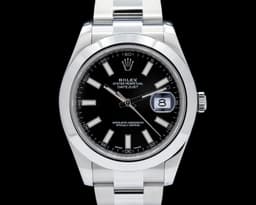 Datejust II 116300 SS Black Dial