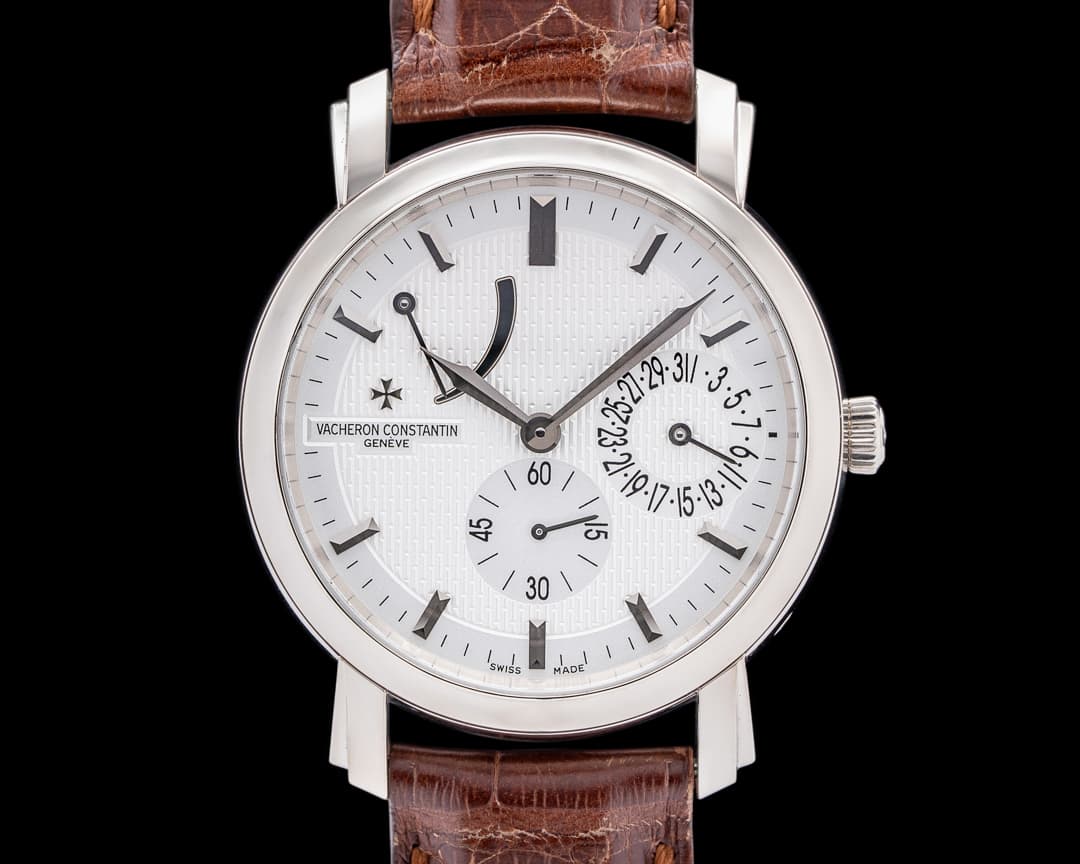 Vacheron Constantin Malte Power Reserve 18K White Gold Silver Dial