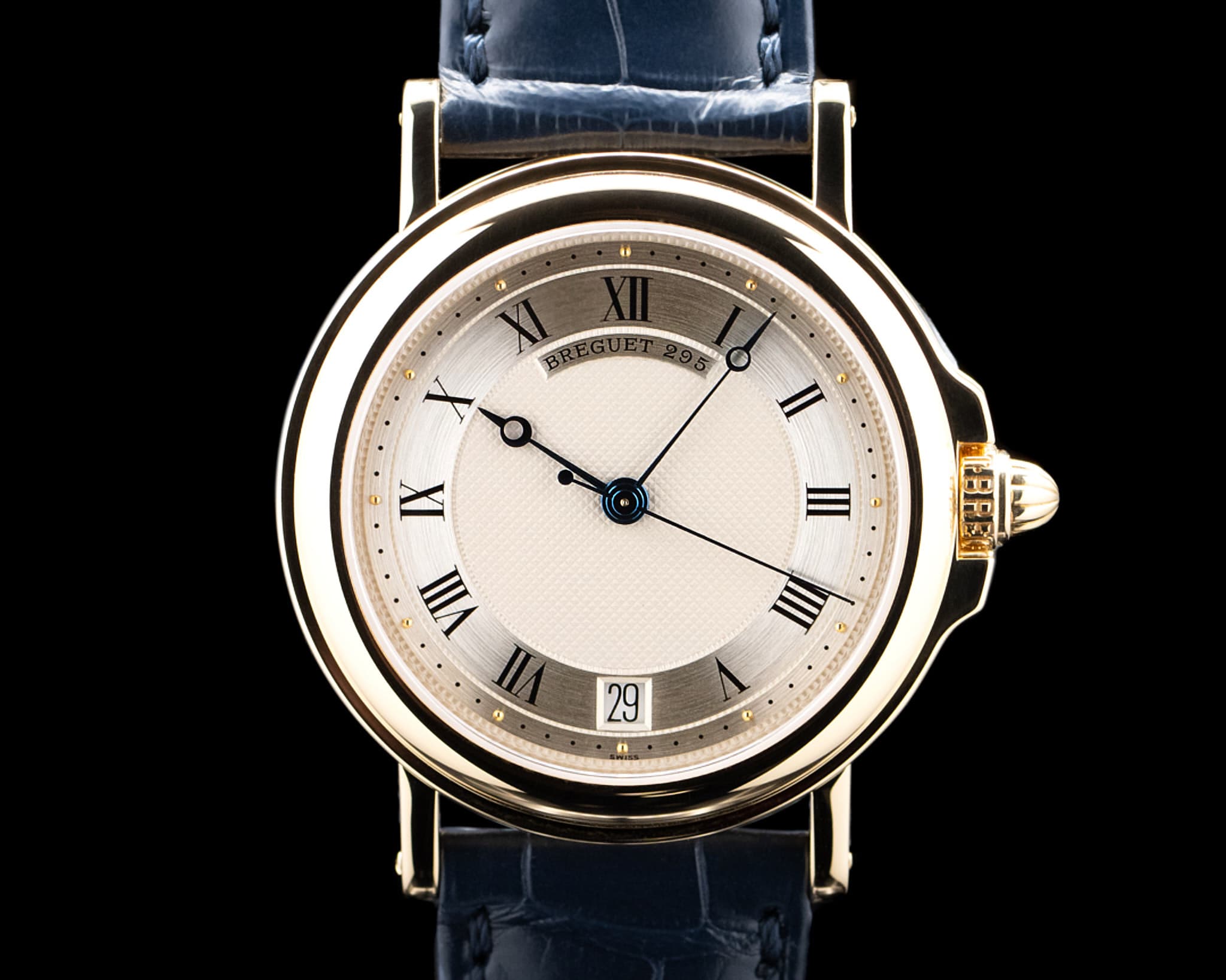 Breguet 3400BA/12/196 Marine 18K Yellow Gold Silver Dial