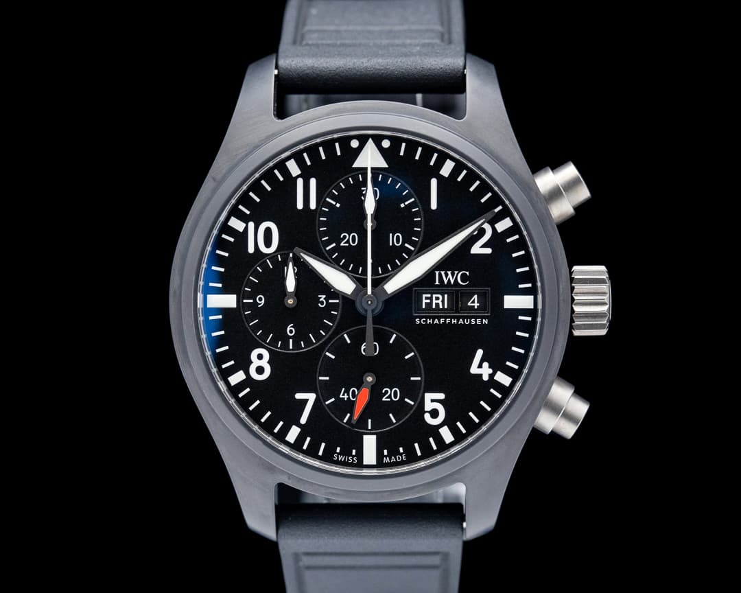 IWC Pilot Chronograph "Top Gun" Ceramic Black Dial 2024