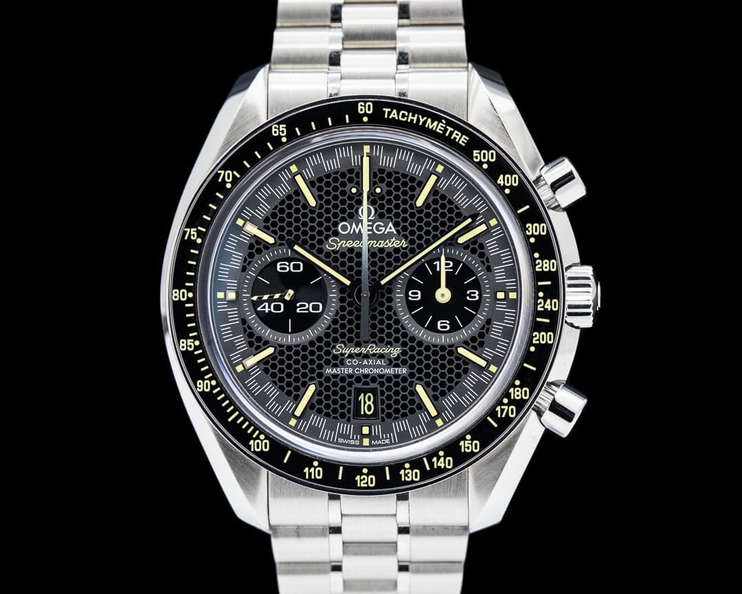 Omega Speedmaster Racing Co-Axial Master Chronometer SS Black Dial 2024
