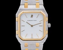 Royal Oak Rectangular Quartz 6005SA SS / 18K YG RARE