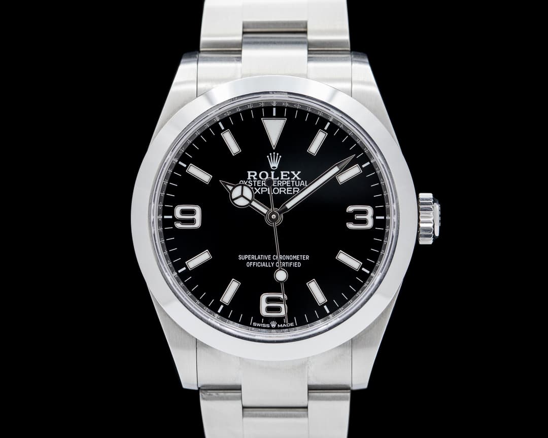 Rolex Explorer I 40MM SS Black Dial