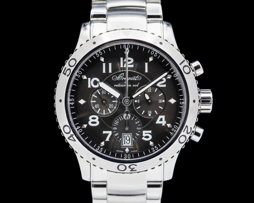 Breguet Type XXI Flyback SS Ruthenium Gray Dial
