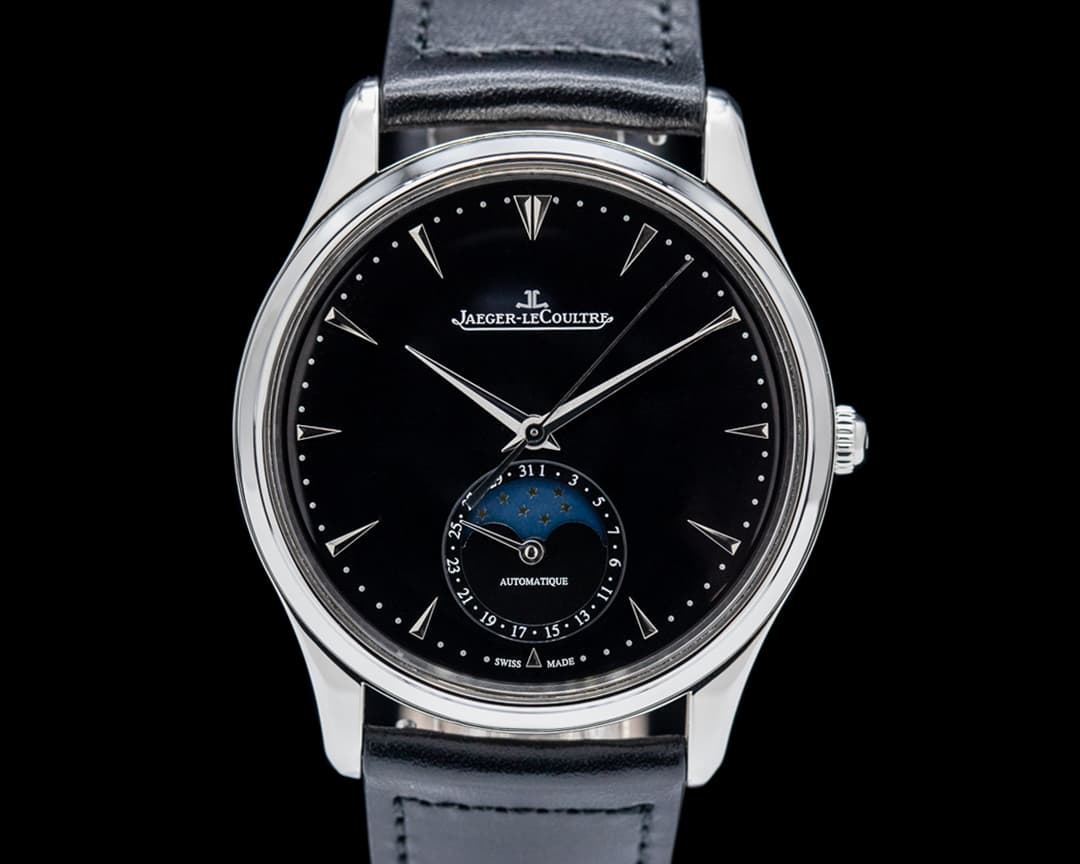Jaeger LeCoultre Master Ultra Thin Moonphase SS Black Dial