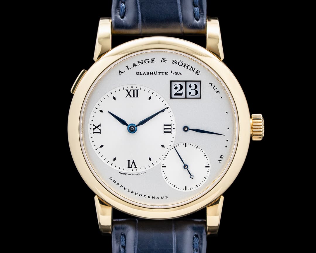 A. Lange and Sohne FIRST SERIES Lange 1 101.002 18K Yellow Gold SOLID BACK RARE