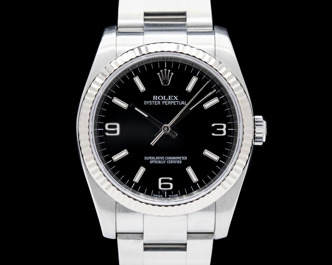 Rolex Oyster Perpetual 116034 SS Black "Explorer" Dial