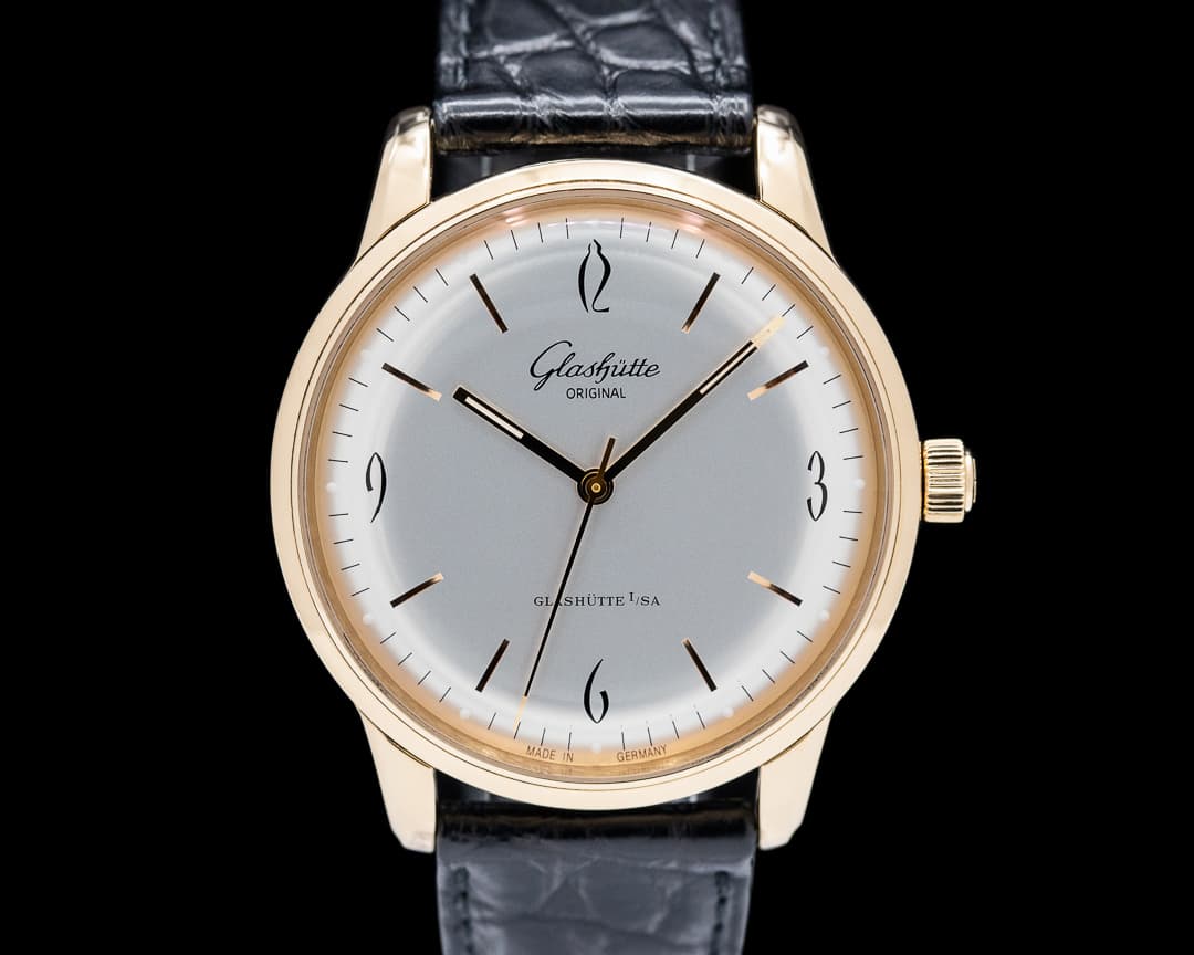 Glashutte Original Senator Sixties 18K Rose Gold Silver Dial