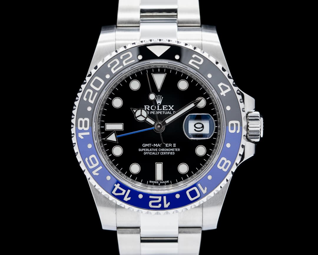Rolex GMT Master II 116710 Ceramic "Batman" SS Black Dial