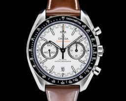 Speedmaster Racing Co-Axial Master SS White Dial