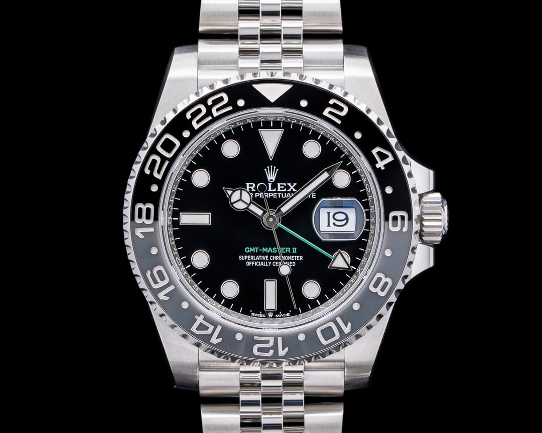 Rolex GMT Master II Ceramic 126710GRNR SS Black Dial 2025