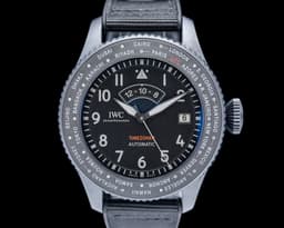 Pilots Watch Timezoner Top Gun Edition Ceratanium Black Dial
