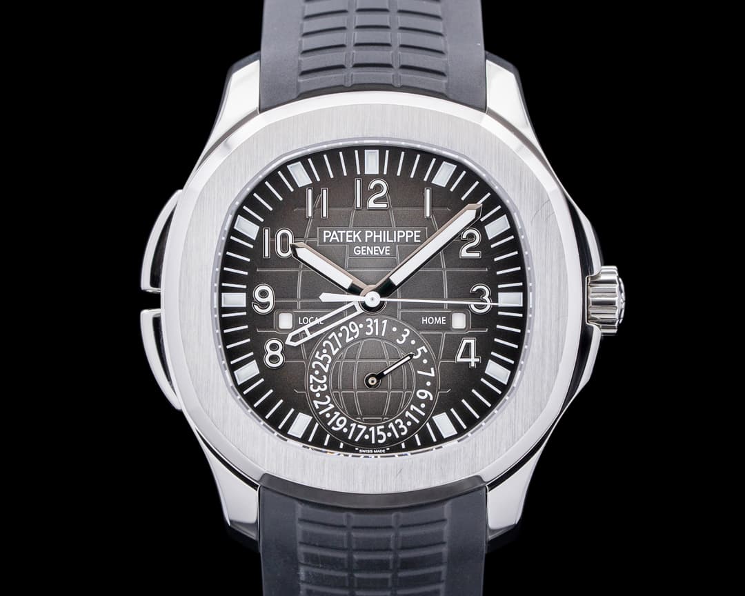 Patek Philippe Aquanaut 5164A Travel Time SS Black Dial