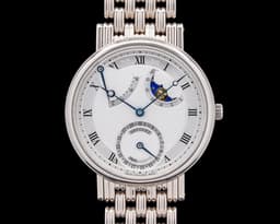 Classique 3137BB Power Reserve Moon 18K WG RARE Bracelet