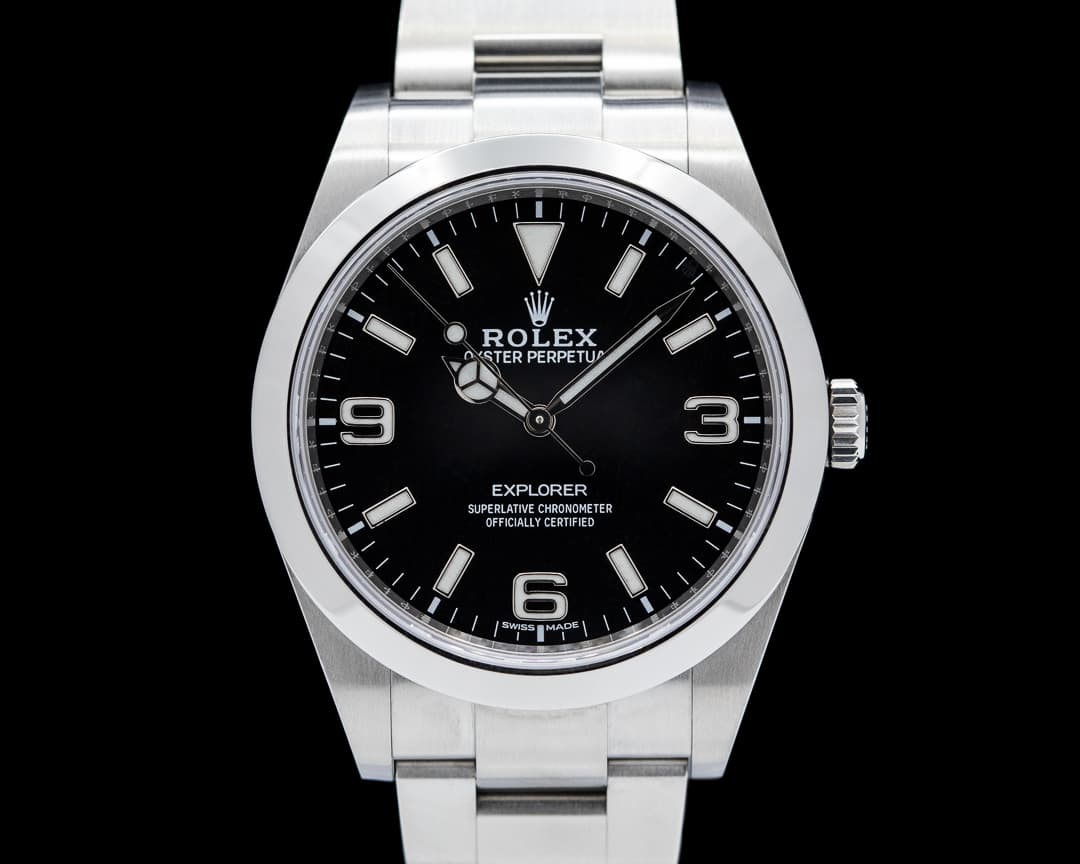 Rolex Explorer I 214270 39MM SS Black Dial