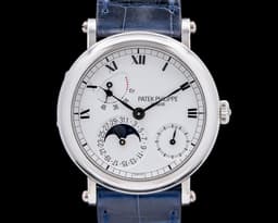 Power Reserve 5054 Moonphase Platinum White Dial RARE