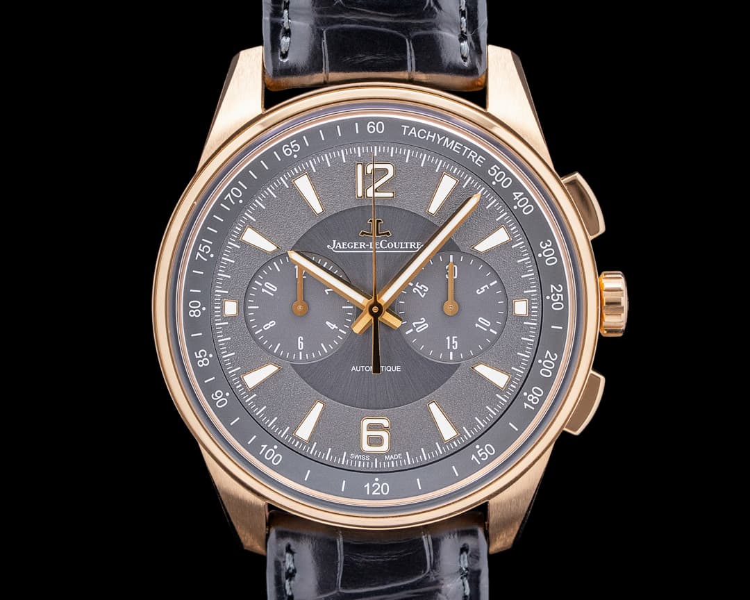 Jaeger LeCoultre Polaris Chronograph 18k Rose Gold Gray Dial