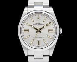 Oyster Perpetual 124300 SS Silver Stick Dial