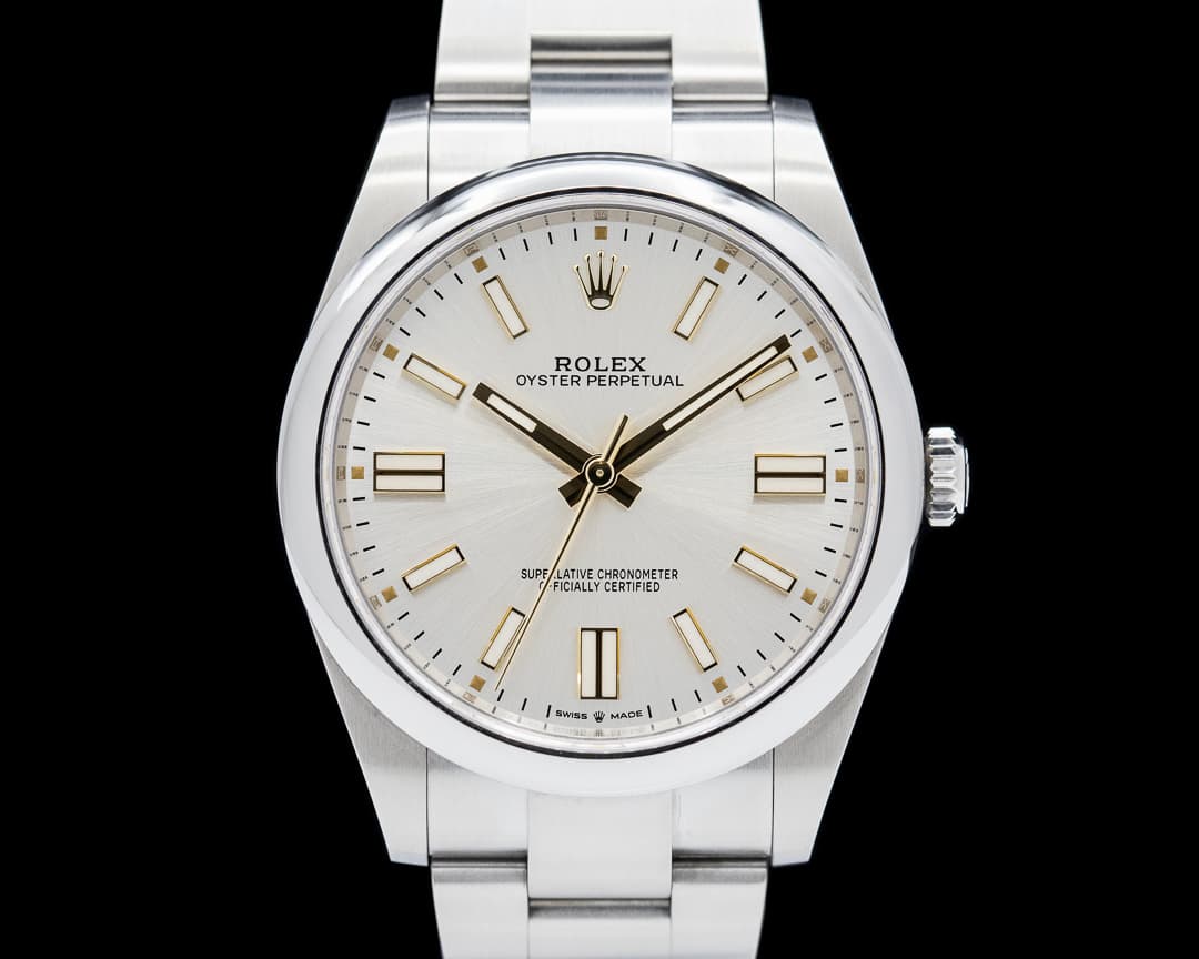 Rolex Oyster Perpetual 124300 SS Silver Stick Dial