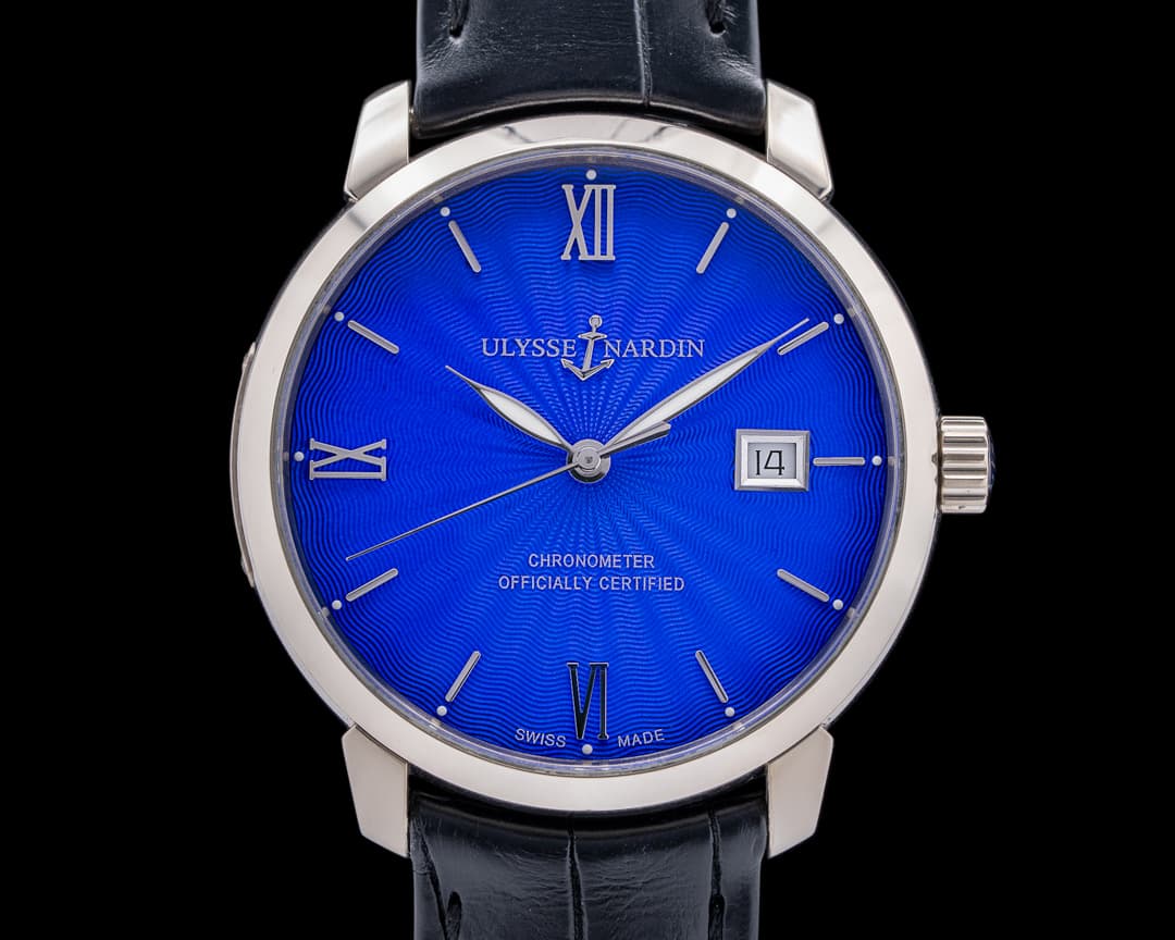 Ulysse Nardin San Marco Classico Automatic 18K White Gold Blue Dial