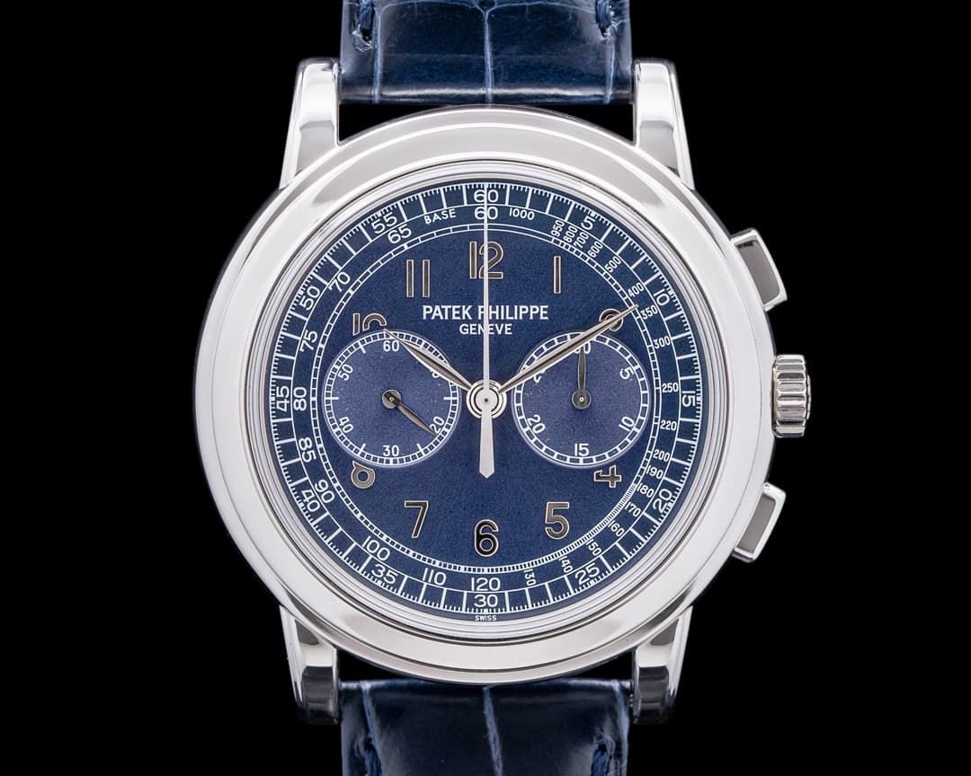 Patek Philippe 5070P Platinum Blue Dial Chronograph
