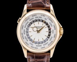 5130J World Time 18K Yellow Gold Silver Dial