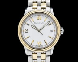 Leman Ultra Slim Automatic 18K Yellow Gold / SS White Dial