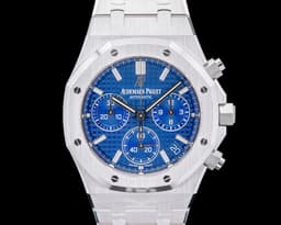 Royal Oak Chronograph Japan Edition 18K White Gold Blue Dial