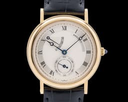 Classique Power Reserve 18k Yellow Gold Silver Dial