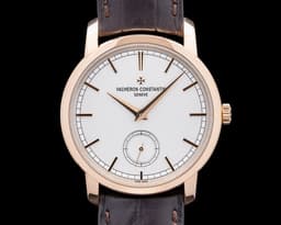 Traditionnelle Small Seconds 18K Rose Gold Silver Dial