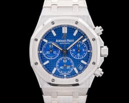 Royal Oak Chronograph Japan Edition 18K White Gold Blue Dial