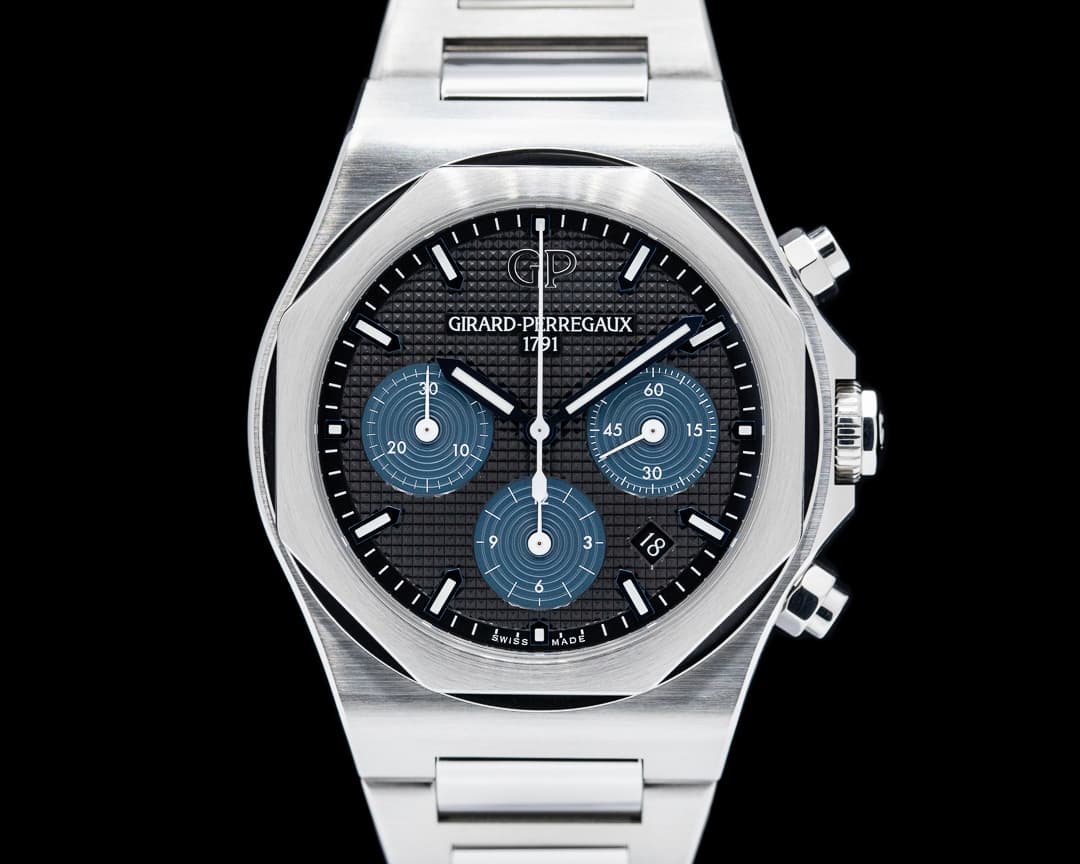 Girard Perregaux Laureato Chronograph SS Blue Dial