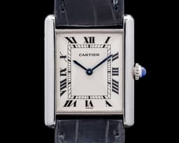 Tank Louis Platinum Silver Dial RARE