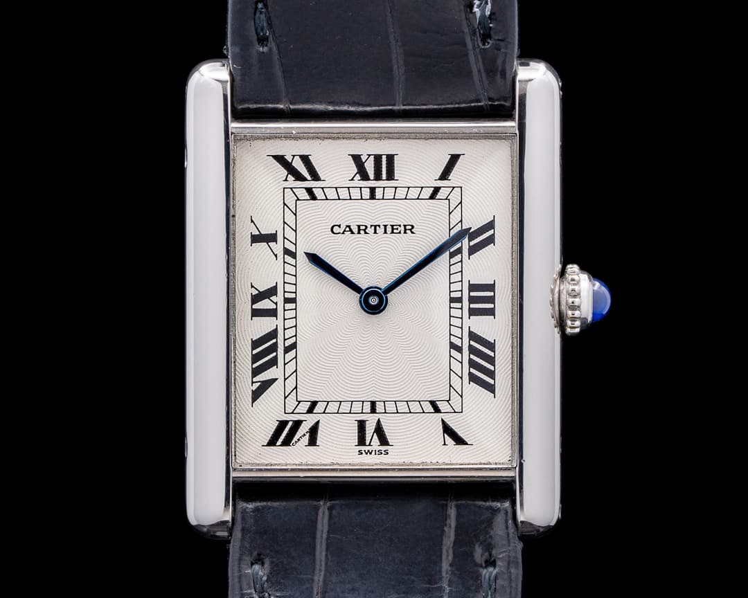 Cartier Tank Louis Platinum Silver Dial RARE