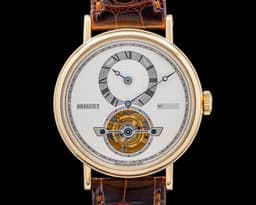 Tourbillon Automatic Regulator 18K Yellow Gold Silver Dial
