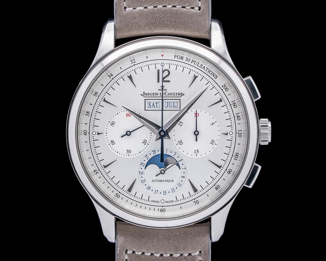 Jaeger LeCoultre Master Control Chronograph Calendar SS Silver Dial