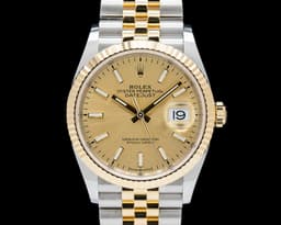 Datejust 36 18K Yellow Gold / SS Jubilee Champagne Dial