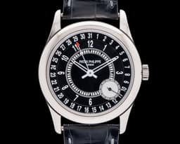 Calatrava 6006G 18K White Gold Black Dial