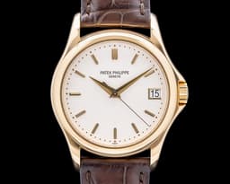 5127J Calatrava 18K Yellow Gold Silver Dial