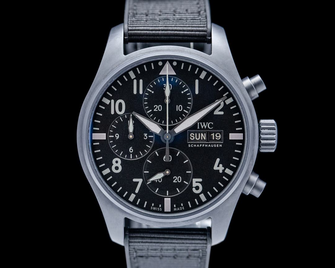 IWC Top Gun Chronograph Ceratanium Black Dial 2024