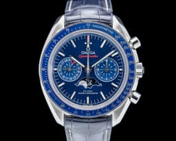 Speedmaster Moonphase Chronograph SS Blue Dial