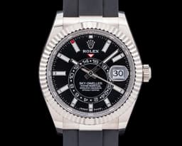 Sky Dweller 18K White Gold Black Dial