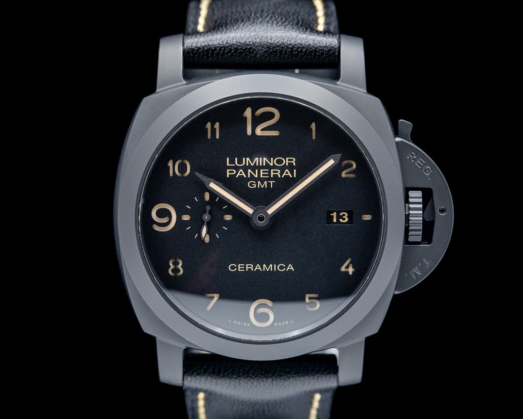 Panerai Luminor 1950 3-Day GMT Ceramic Black Dial