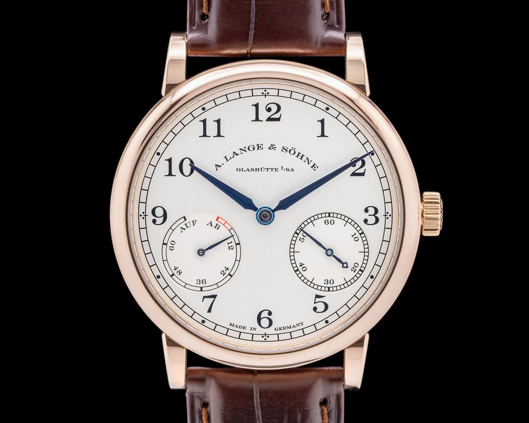 A. Lange and Sohne 234.032 1815 Up & Down 18K Rose Gold Silver Dial