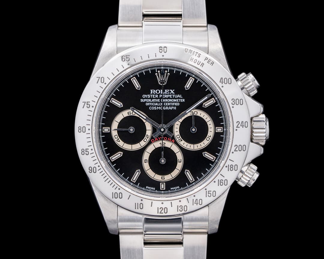 Rolex 16520 Zenith Daytona SS Black Dial
