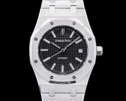 15300ST Royal Oak SS Black Dial