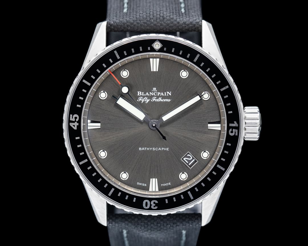 Blancpain 5000 Fifty Fathoms Bathyscaphe SS Gray Dial